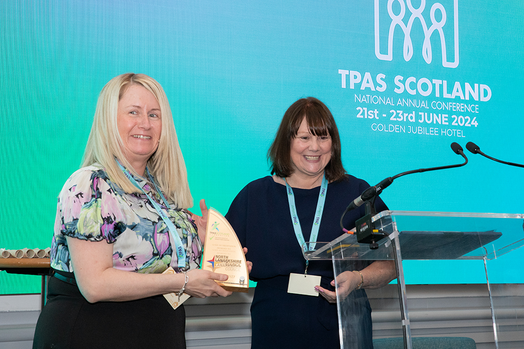 Gold rating for tenant participation service North Lanarkshire Council